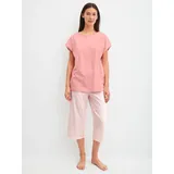 CALIDA Capri-Pyjama Lovely Nights Beige 48-50