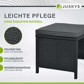 Juskys Baracoa XL Set 11-tlg. schwarz/dunkelgrau