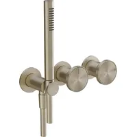GESSI Origini Fertigset Wanne/Dusch-Einhebelmischer, mit Wandanschlussbogen, Halterung, Schlauch, Handbrause,