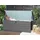 Beliani Truhe CEBROSA 165 x 63 x 70 cm Grau