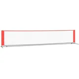 vidaXL Tennisnetz Schwarz und Rot 500x100x87 cm Polyester
