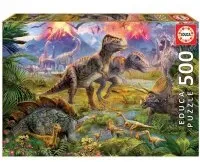 Educa Puzzle 9215969 - Dinosaur Gathering - 500 Teile Puzzle