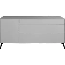 Mäusbacher Imola Lowboard 1 Stk. 120 cm Grau Glas/Metall/Spanplatte