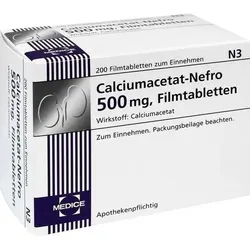 CALCIUMACETAT NEFRO 500 mg Filmtabletten 200 St