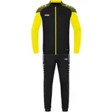 Jako Kinder Trainingsanzug Polyester Performance Schwarz/Soft Yellow, 140