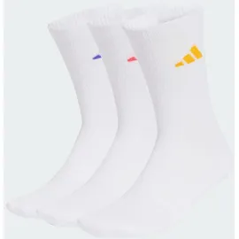 adidas Cushioned Sportswear Crew Socken 3er Pack White/Solar Purple/Crew Yellow 40-42