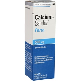 Hexal Calcium-Sandoz Forte 500 mg Brausetabletten 20 St.