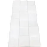 Silenti Akustikplatte CubeLevel, für Wand, 100 x 50 x 8 cm, aus Vlies, weiß