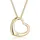 Elli DIAMONDS Halskette Herz Love mit Diamant (0,03 ct.) 375 Gelbgold