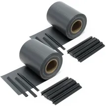 Wiltec Sichtschutz Streifen 70 x 19 cm Anthrazit PVC 40 St.
