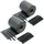 Wiltec Sichtschutz Streifen 70 x 19 cm Anthrazit PVC 40 St.