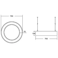 Brumberg 13531184 13531184 LED-Pendelleuchte LED ohne Schwarz