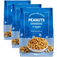 by Amazon Geröstete und gesalzene Erdnüsse, 200 g, 1 Packung (Packung mit 3)
