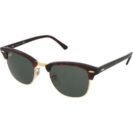 Ray-Ban Clubmaster Classic RB3016 W0366 49-21 gloss tortoise/green