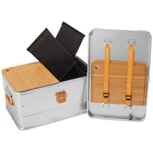 AluBox Campingbox 47 l silber 59,5 x 39 x 29 cm