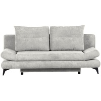 Carryhome Schlafsofa Hellgrau, - 191x76x86 cm,