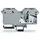 WAGO 285-601 Anschlussblock Grau
