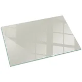 Tulup Glasplatte Funkenschutzplatte Rechteck 100 x 70 x 0,4 cm Creme