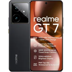 Neues Realme GT7 5G Smartphone 1,5K+120Hz HD-Display 6000nit Pro-Esports Display 120W Super Charge 7000mAh Akku 50MP Kamera