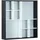 VCM Decent Wandregal 70 x 13 cm Schwarz und Weiß