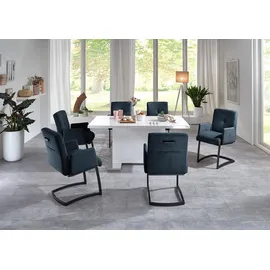 exxpo - sofa fashion Freischwinger Affogato Kunstleder blau