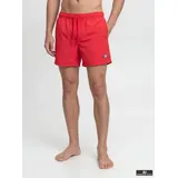 JACK & JONES Badeshorts JPSTMAUI TROPIC SOLID SWIM SHORTS SN Rot S