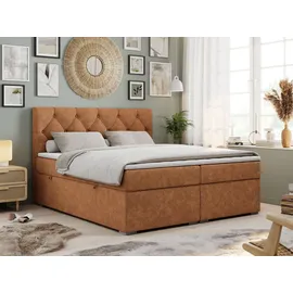 MKS Boxspringbett 160 x 200 cm H3 Orange