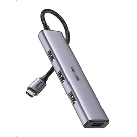UGREEN 4 Port Usb-c Auf 4x Usb 3.2 Hub-splitter Silber