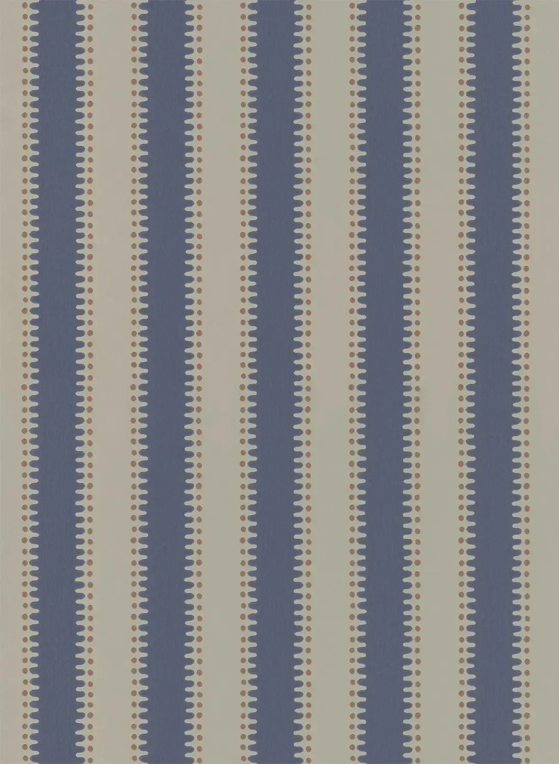 Långelid / von Brömssen Tapete Jagged Stripe - Denim