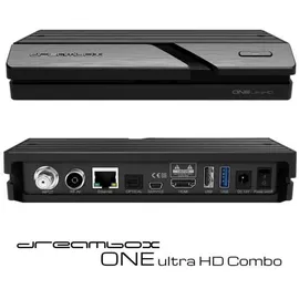DreamBox One Combo Ultra HD BT 1x DVB-S2X MIS 1xDVB-C/T2 Tuner 4K 2160p E2 Linux Dual WiFi H.265 HEVC