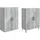 vidaXL Schrankset 2 Pcs 66 x 34,5 x 89,5 cm Grau