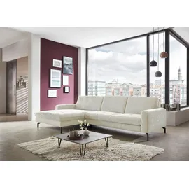 die planbar Ecksofa DIE PLANBAR "MP-IN20110 L-Form mit Kaltschaum-Polsterung", beige (natur), B:302cm H:87cm T:178cm, 100% Polyester, Sofas, Ecksofa, optional mit Funktionen erhältlich