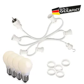 satisfire LED-Lichterkette spritzwassergeschützt 30 m Weiß