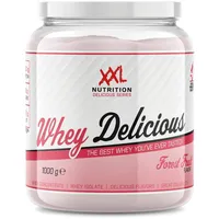 XXL Nutrition - Whey Delicious Protein Pulver - Leckerste Shake - Eiweiss Pulver, Whey Protein Isolat & Konzentrat - Hohe Qualität - 78,5% Proteingehalt - Waldfrüchte - 1000 Gramm