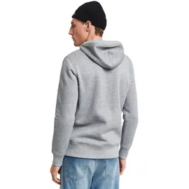 GANT Archive Shield Regular Fit Kapuzenpullover Grey Melange S
