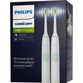 Philips Sonicare ProtectiveClean 4300 HX6807/35 Doppelpack + Reiseetui