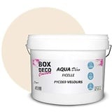 BOX DECO COULEURS Aqua Deco Acryl-Wandfarbe in Velours-Optik, 10 l, Beige Bindfaden