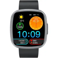 Knauermann Neo 2 BT 40 mm Edelstahlgehäuse Schwarz Silikonarmband