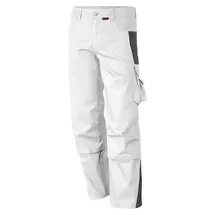 Qualitex HIGH QUALITY WORKWEAR Bundhose PRO weiß/grau Herren: 98