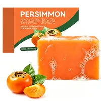 Kaori Persimmon Soap, Kernseife Natur mit Kaki-Extrakt, Kaki Seife für Tiefenreinigung und Entfernung Körpergeruch, Desodorierende Und Feuchtigkeitsspendende Feste Seife für Gesicht und Körper (1PC)