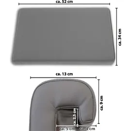 Betten-ABC Bubema Polster-Steckkissen - für Bettkopfteil 2er-Set in verschiedenen Farben