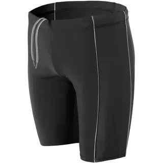 Aquarti Badehose Aquarti Herren Lange Badehose Schwarz/Grau 3XL