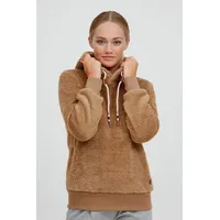 Oxmo Hoodie OXAnniken 21800009-ME Fleecepullover mit Kapuze in Braun