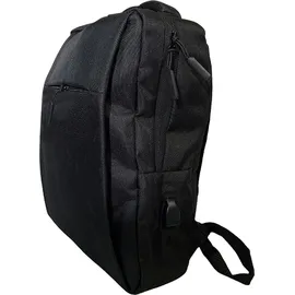 Hti-Living Kompakter Laptop-Rucksack mit USB-Anschluss Alltag, Schule und Business - Schwarz