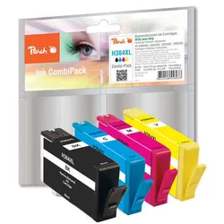 Peach 4er-Pack - Schwarz, Gelb, Cyan, Magenta - kompatibel - Tintenpatrone (Alte