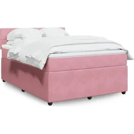vidaXL Boxspringbett 140 x 200 cm Rosa