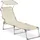 Songmics Sonnenliege 189 x 53 x 28,5 cm Beige