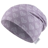 Sterntaler Slouch-Beanie Herzen flieder, 47 cm
