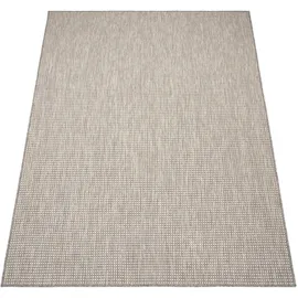 Paco Home Outdoor Teppich Wetterfest Pflegeleicht für Garten, & Balkon Grau, 120x160 cm,