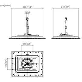 Dornbracht Regenbrause für Deckeneinbau (28044980-00)